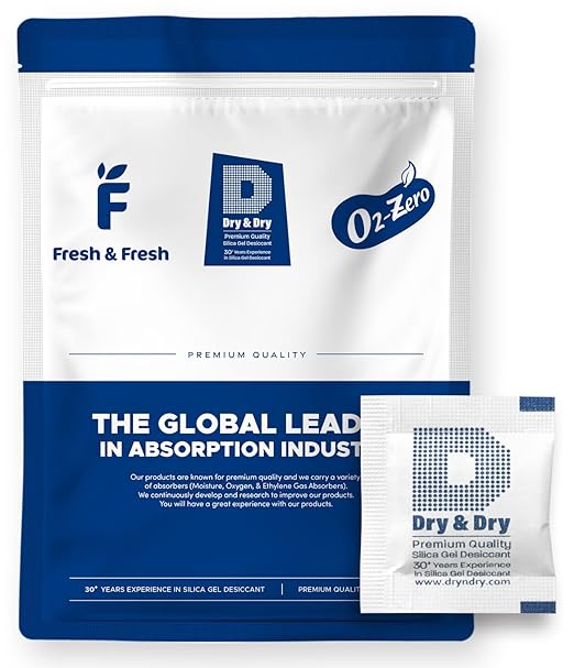 Dry & Dry 1 Gram Silica Gel Packets Desiccants, Silica Packets by DryDry