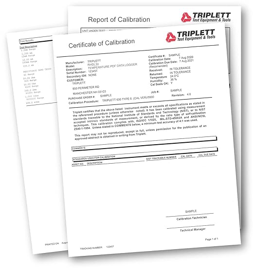 Triplett RHDL30 Temperature / Humidity PDF Data Logger - Image 2