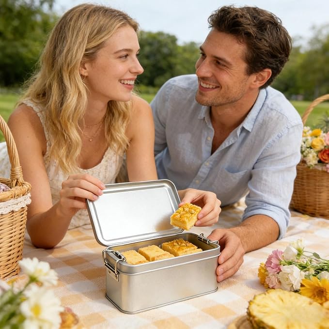 Tin Box - Portable Container Empty Organizer | Metal Tin Box, - Image 2