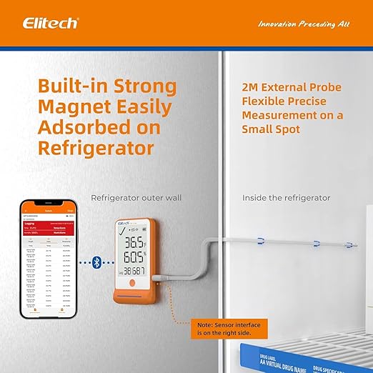 Elitech 50Pack Bluetooth Ultra Low Digital Temperature Data Logger - Image 8