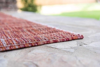 Unique Loom Collection Casual Transitional Solid Heathered Indoor/Outdoor - Image 5