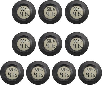 Mini Hygrometer Digital Thermometer Humidity Meter 10 Pack Hygrometer by SerundoAuto
