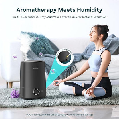 BREEZOME 5L Humidifiers for Bedroom, Ultrasonic Cool Mist Top Fill Humidifier & - Image 4