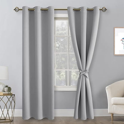 Hiasan Blackout Curtains for Bedroom, 38 x 84 Inches Long - Image 2
