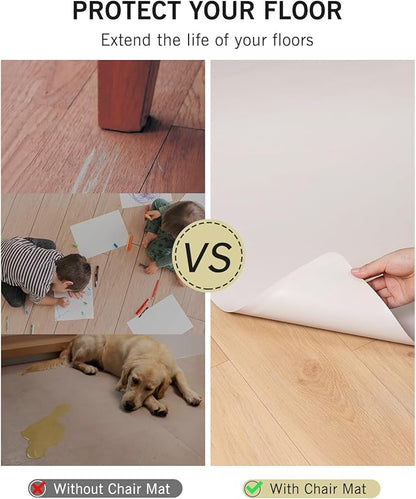 Soft Plastic Floor Mat for Under Dining Table, Non-Slip Multi-Pupose Floor - Image 2