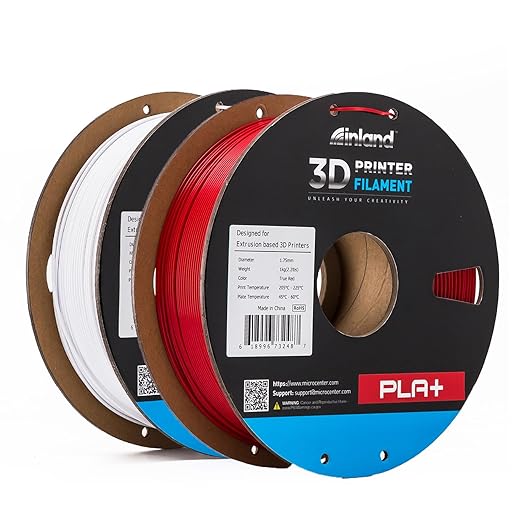 INLAND Micro Center PLA+ 3D Printing Filament 1.75mm by INLAND