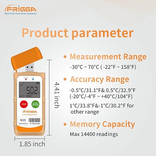 Frigga M2D 5 Pack Multi-Use Temperature Data Logger USB Digital Temperature - Image 3