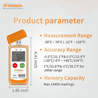 Frigga M2D 5 Pack Multi-Use Temperature Data Logger USB Digital Temperature - Image 3