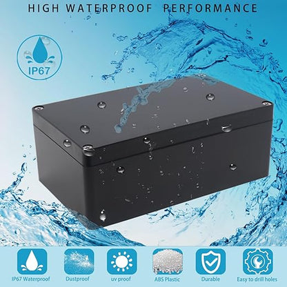 Watertight Junction Box, IP67 Waterproof Project Box Durable ABS Plastic - Image 7