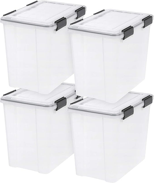 IRIS USA WeatherPro 32 Qt Storage Bins by IRISUSA