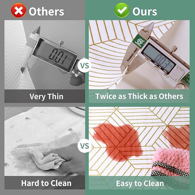 Shelf Liners for Kitchen Cabinets 23.6 in x 20 FT, Non Adhesive Cabinet Liner - Image 9
