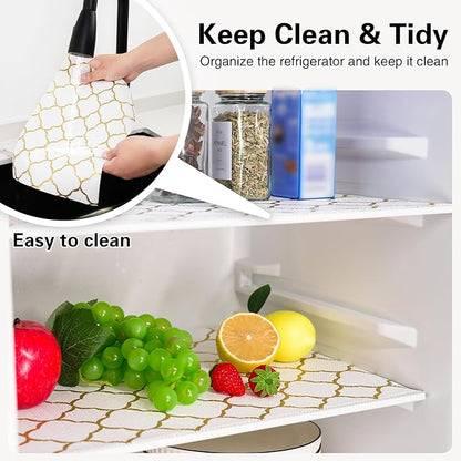 Drawer and Shelf Liner for Kitchen Cabinet, Non-Adhesive Cabinet Liner 24in x - Image 7