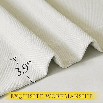 NICETOWN Room Darkening Bedroom Curtains 96 inches Long, Dual Rod Pockets & - Image 7