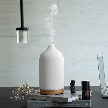 VIVITEST Aromatherapy Diffuser, 250ML Ceramic Ultrasonic Essential Oil Diffuser - Image 6