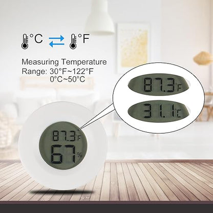 4pcs Mini Hygrometer Thermometer Digital LCD Monitor Indoor/Outdoor Humidity - Image 3
