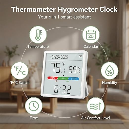 Indoor Thermometer Hygrometer - Image 3