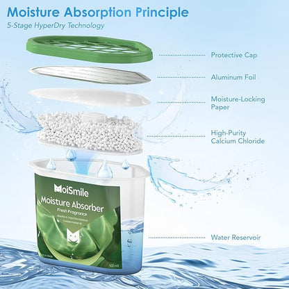 Moisture Absorbers 12 Packs, 10.8OZ Fresh Scent Efficient Humidity Absorber ＆ - Image 8