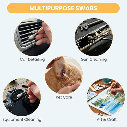 200PCS Large Cotton Swabs in Storage Box - Image 3