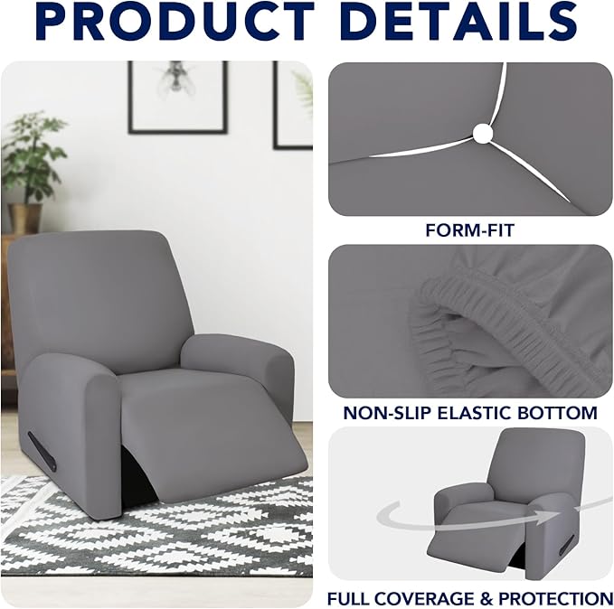 PureFit 100% Dual Waterproof Recliner Cover, Waterproof Couch Cover - Image 4