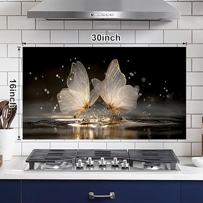 NYZE Kitchen Backsplash Stickers Waterproof Stove Backsplash Protector - Image 2