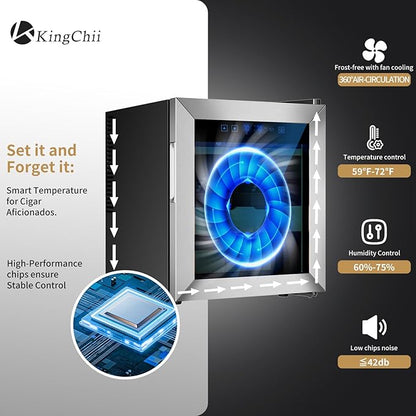 KingChii Upgrade 50L Temperature & Humidity Control Cabinet, Built-in - Image 2