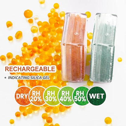 Silica Gel Canister, 45 Gram 6 Packs Hard Plastic Silica Gel Desiccant Canister - Image 4