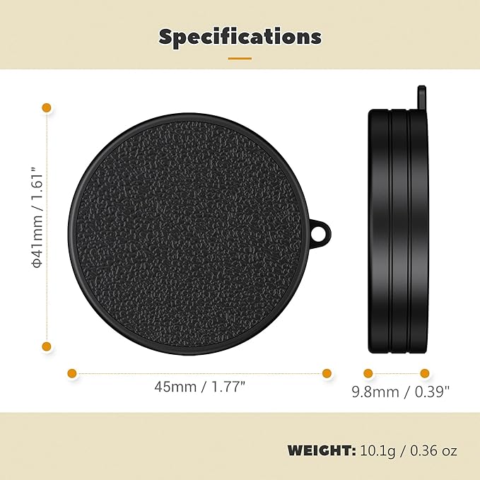 Fuji X Half Leather Texture Lens Cap, Aluminum Anti-Dust Anti-Scratches - Image 7