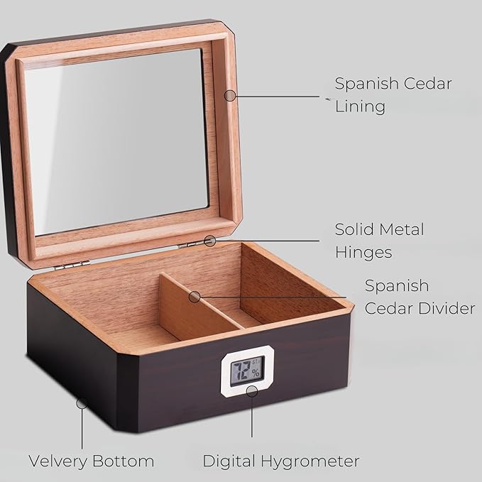 Woodronic Cigar Humidor for 50 Counts - Image 4