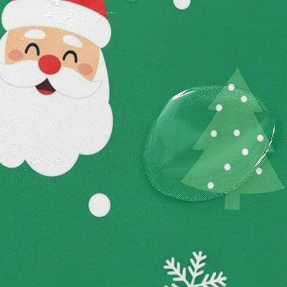 Christmas Green Santa Tree Shower Curtain Liner 72×72 inch - Image 4