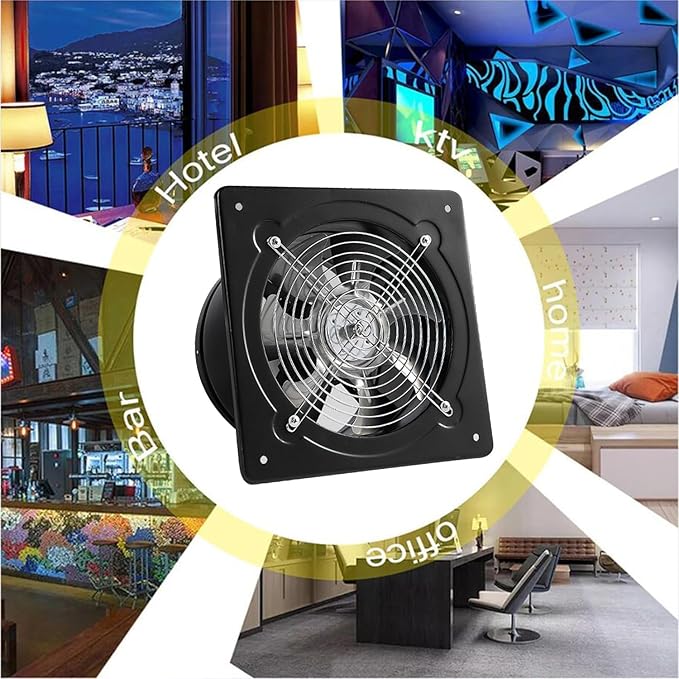 6 inch Exhaust Fan Metal Iron Ventilation Extractor, Silence - Image 8