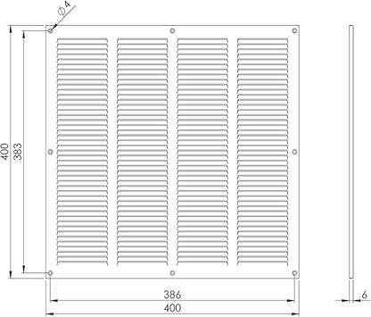 14x14 inch Vent Cover - Image 2