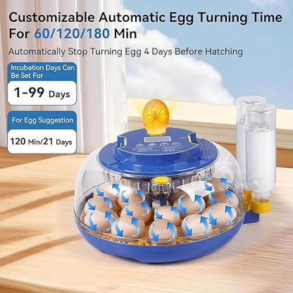 18 Egg Incubators for Hatching Eggs, Chicken Egg Incubator - Image 2
