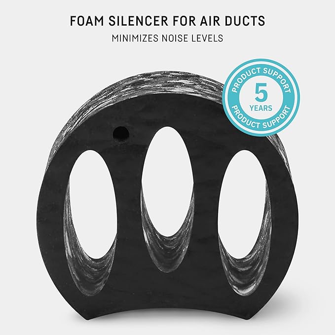 neverest® ESD 3" Adjustable Inline Duct Silencer – Modular Sound Absorbing - Image 2