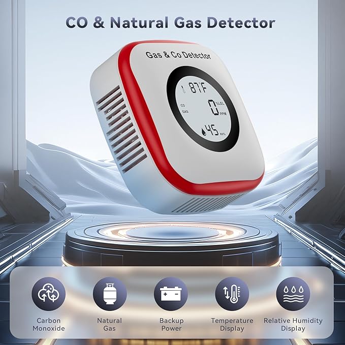 Carbon Monoxide Detectors, Gas Leak Detector & Carbon Monoxide Detector Plug in - Image 2