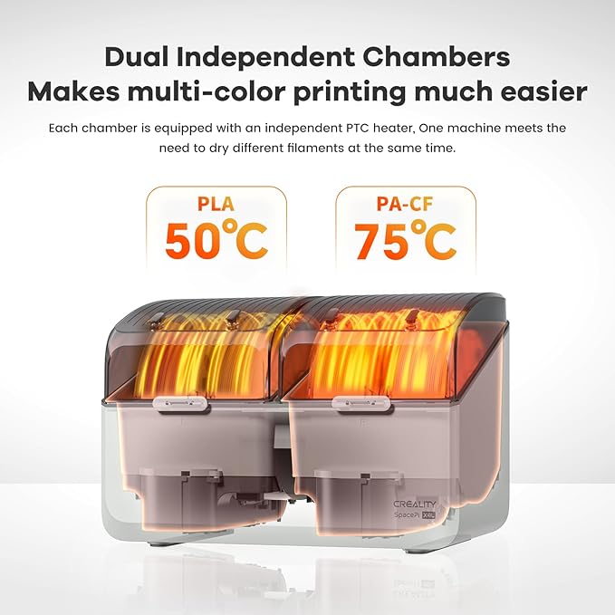 Creality Space Pi X4L Filament Dryer, 4 Spools 3D Printer Filament Dehydrator - Image 2