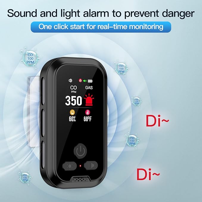 4IN1 Plug in Natural Gas & Carbon Monoxide Detectors Combination Builti-in 2000 - Image 5