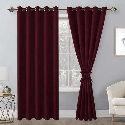 Hiasan Blackout Curtains for Bedroom, 60 x 84 Inches Long - Image 2