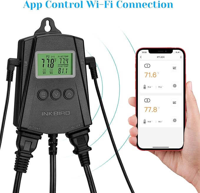 Inkbird WiFi Heat Mat Reptile Thermostat Controller Temperature Controller - Image 4