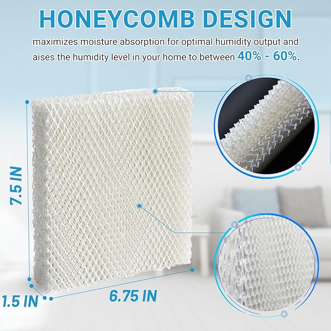Lemige 6 Pack Humidifier Wicking HFT600 Filters T Compatible - Image 5