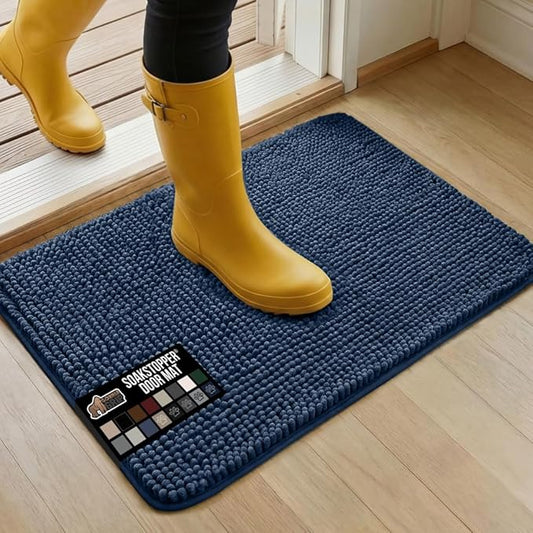GORILLA GRIP SOAKSTOPPER Dog Door Mat, Machine Washable Rug Absorbent Doormat by GorillaGrip