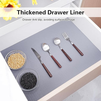 Drawer and Shelf Liner for Kitchen Cabinet, Non-Adhesive Cabinet Liner 18in x - Image 3