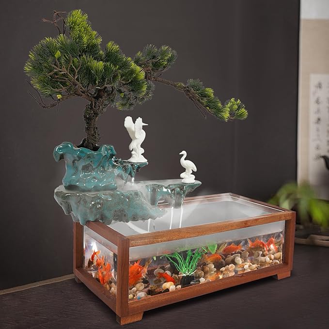 Tabletop Water Fountains Decoration, Indoor Water Fountain, Chinese Zen Style - Image 6