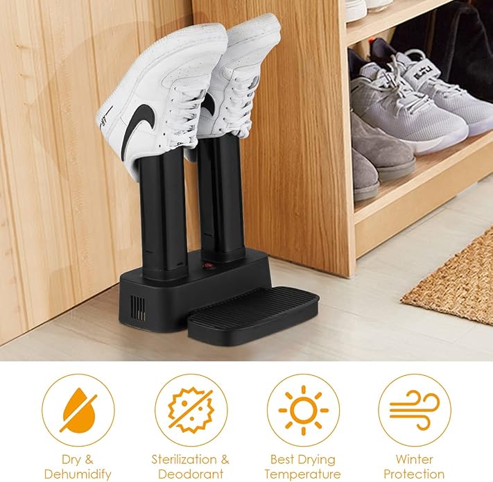 COSTWAY Electric Shoe Dryer, Double Free-Retractable Tubes - Image 5