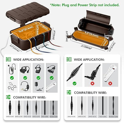 RESTMO 5-Piece Outdoor Waterproof Electrical Box Set – 12.5" x 8.5" x 5" Large - Image 2
