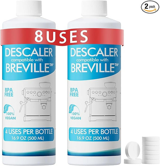 8 Uses Breville Compatible Descaling Solution, 2 Years Descaler Kit Come by NewEnglandStories