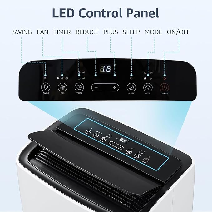 12, 000 BTU Portable AC Units for Rooms, 3-In-1 Portable Air Conditioner Up to - Image 3
