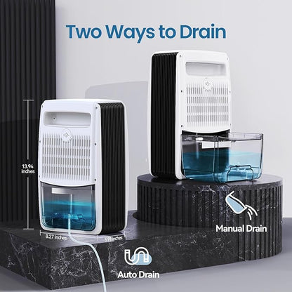 Dehumidifier for Bathroom with Drain Hose, 95 OZ Dehumidifiers for Home Bedroom - Image 7