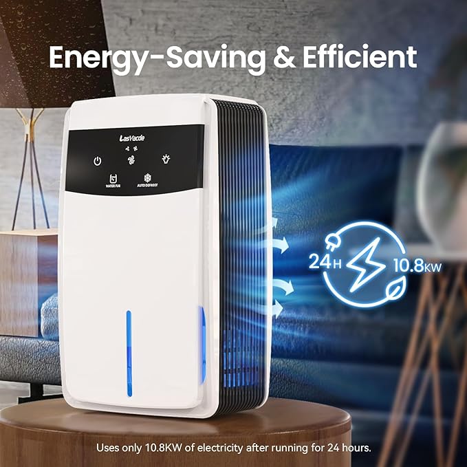 Dehumidifier for Bathroom with Drain Hose, 95 OZ Dehumidifiers for Home Bedroom - Image 4
