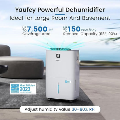 Yaufey 150 Pints Energy Star Dehumidifier - Image 2