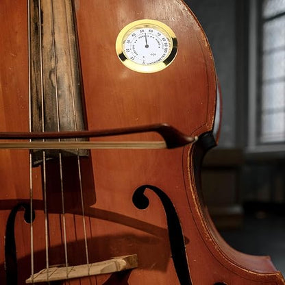 Round Golden Hygrometer for Violin and Guitar Cases - Image 4